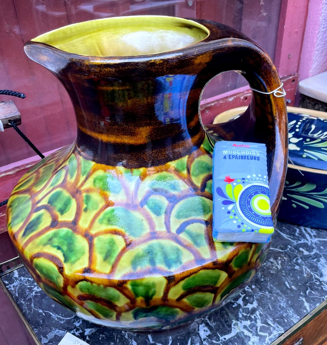 A Large And Pretty Vase From The Saint-clément De Lunéville Earthenware Factory In Lorraine-photo-4