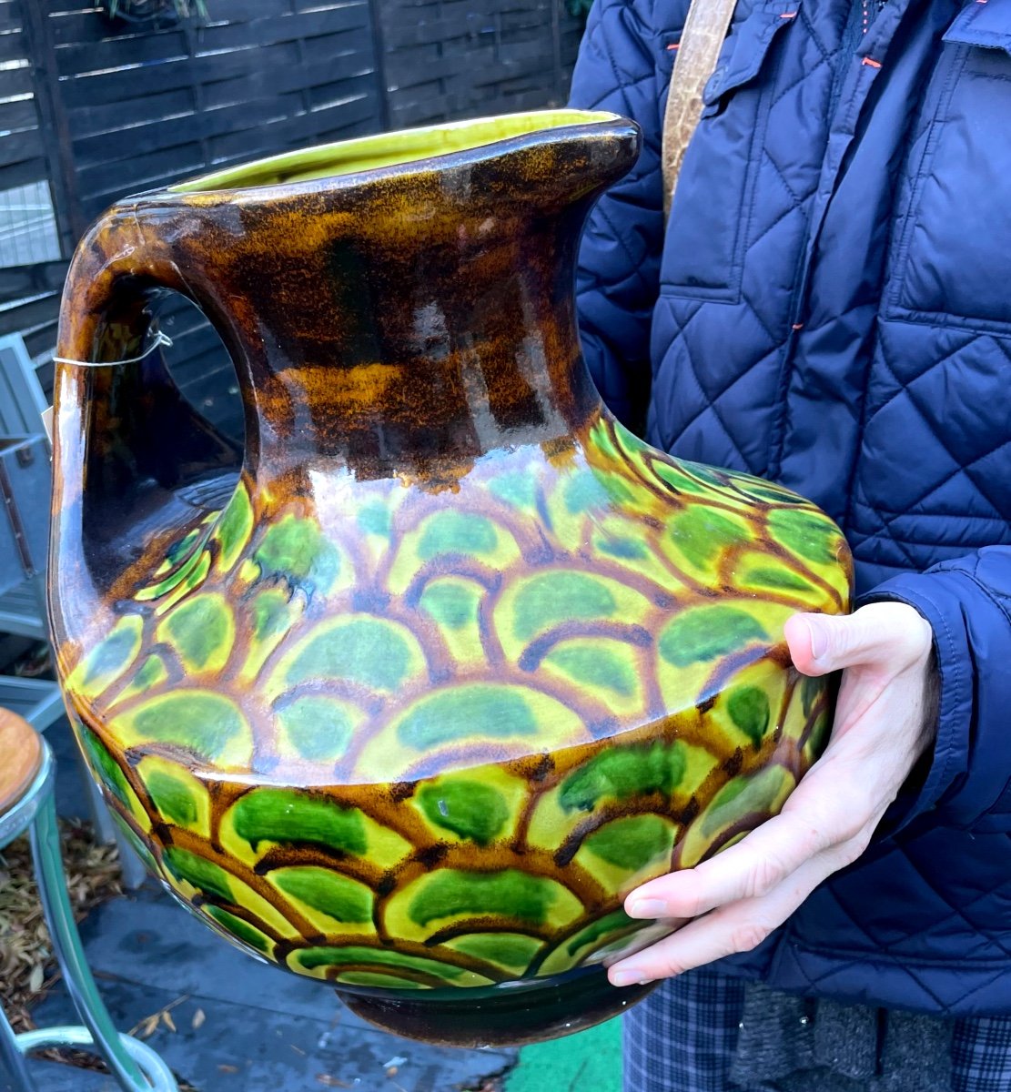 A Large And Pretty Vase From The Saint-clément De Lunéville Earthenware Factory In Lorraine-photo-5