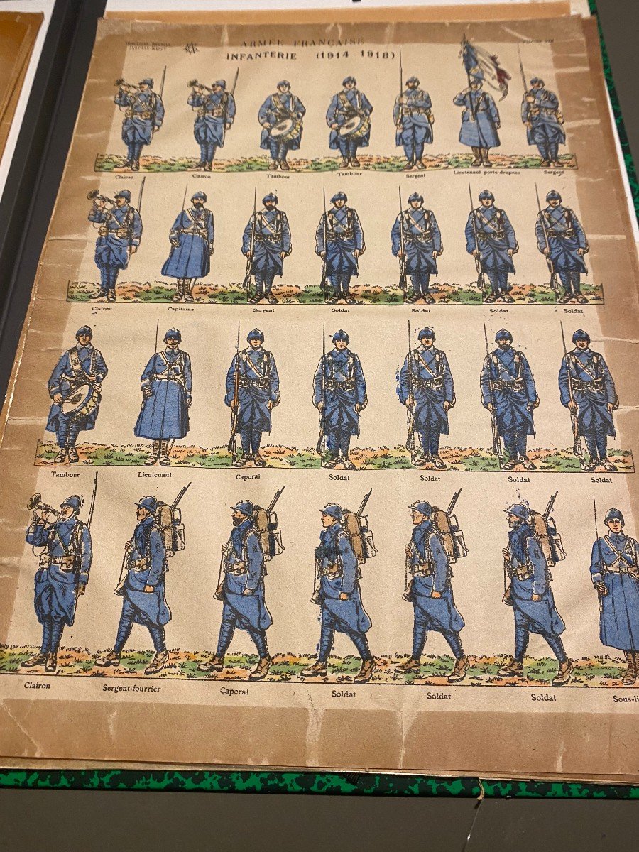 18 Epinal Images Of Soldiers In A Drawing Folder (my Ref: 428 §)-photo-6