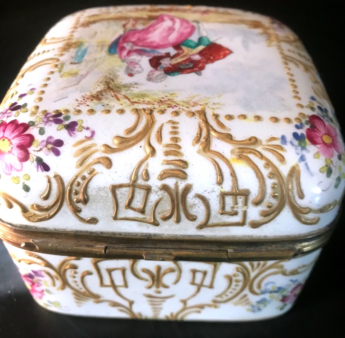 Boite En Porcelaine De Meissen-photo-2