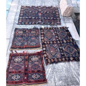 4 Central Asian Rugs/kilims Saddle Pads?