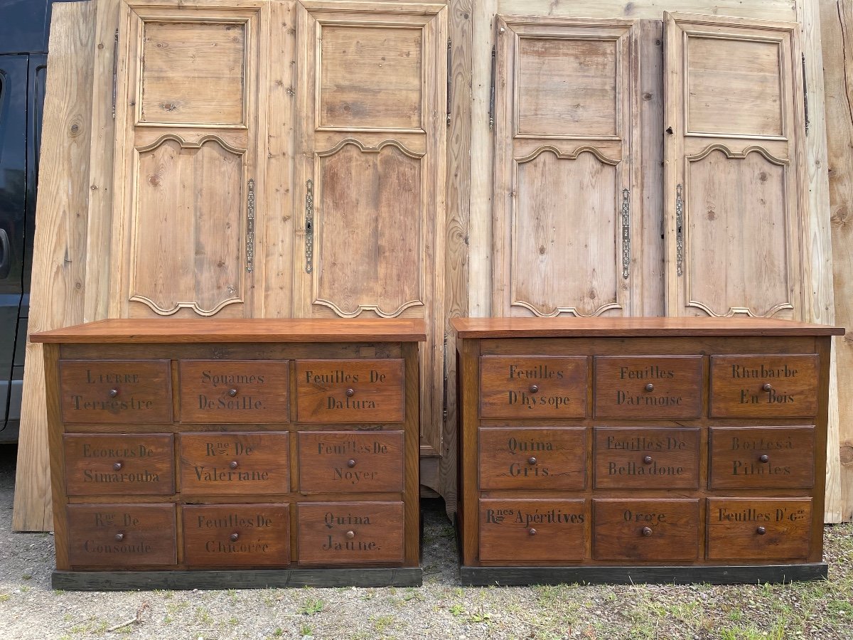 Pair Of Herbalist Furniture 