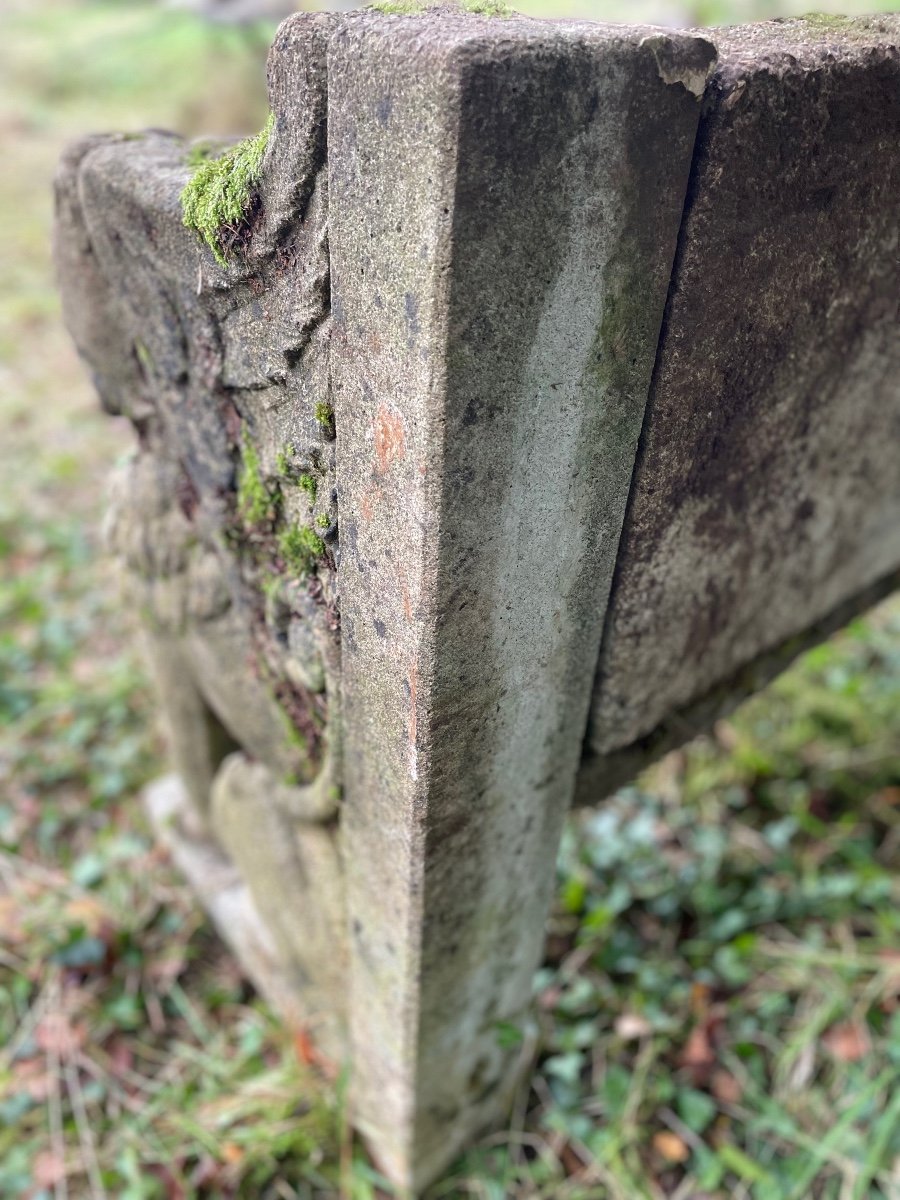 Banc De Jardin Provenant D’un Parc De Château -photo-1