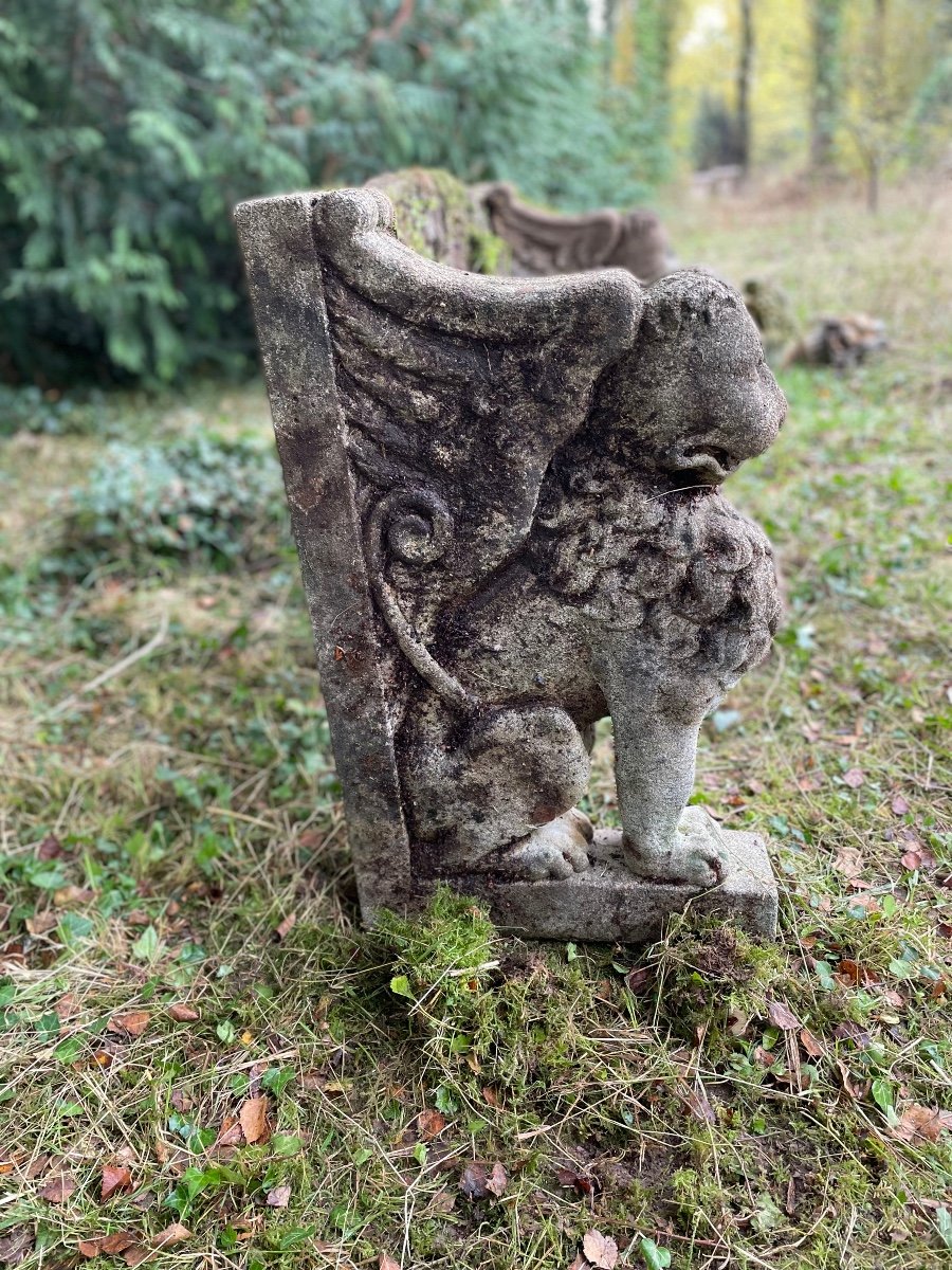 Banc De Jardin Provenant D’un Parc De Château -photo-5