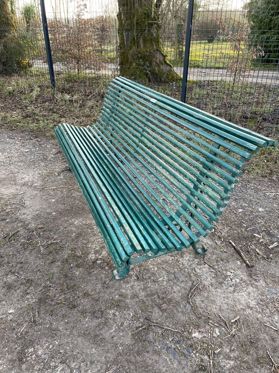 Banc De Jardin En Fer Forgé -photo-3