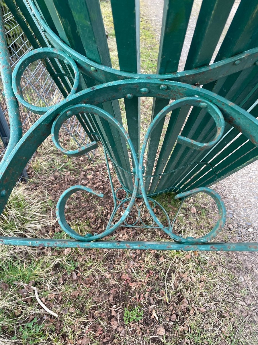 Banc De Jardin En Fer Forgé -photo-4