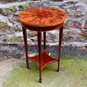 Marquetry Pedestal Tables 