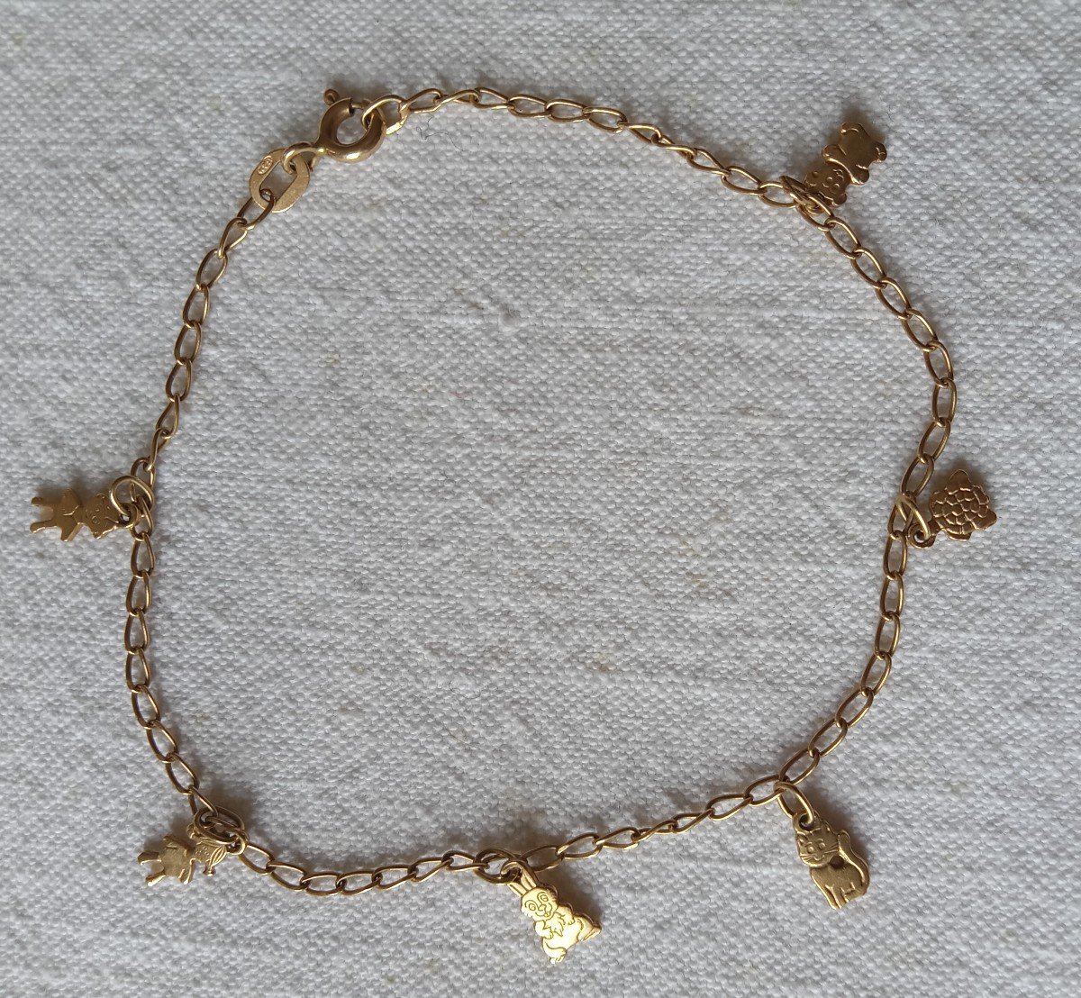 18kt Gold Characters And Animals Bracelet-photo-7