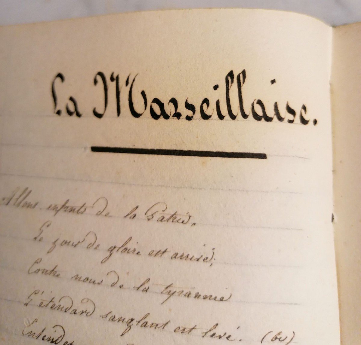 Very Rare Manuscript Collection Of Revolutionary Songs From The Trois Glorieuses. July 1830.-photo-4