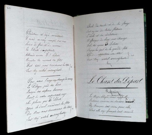 Very Rare Manuscript Collection Of Revolutionary Songs From The Trois Glorieuses. July 1830.-photo-6