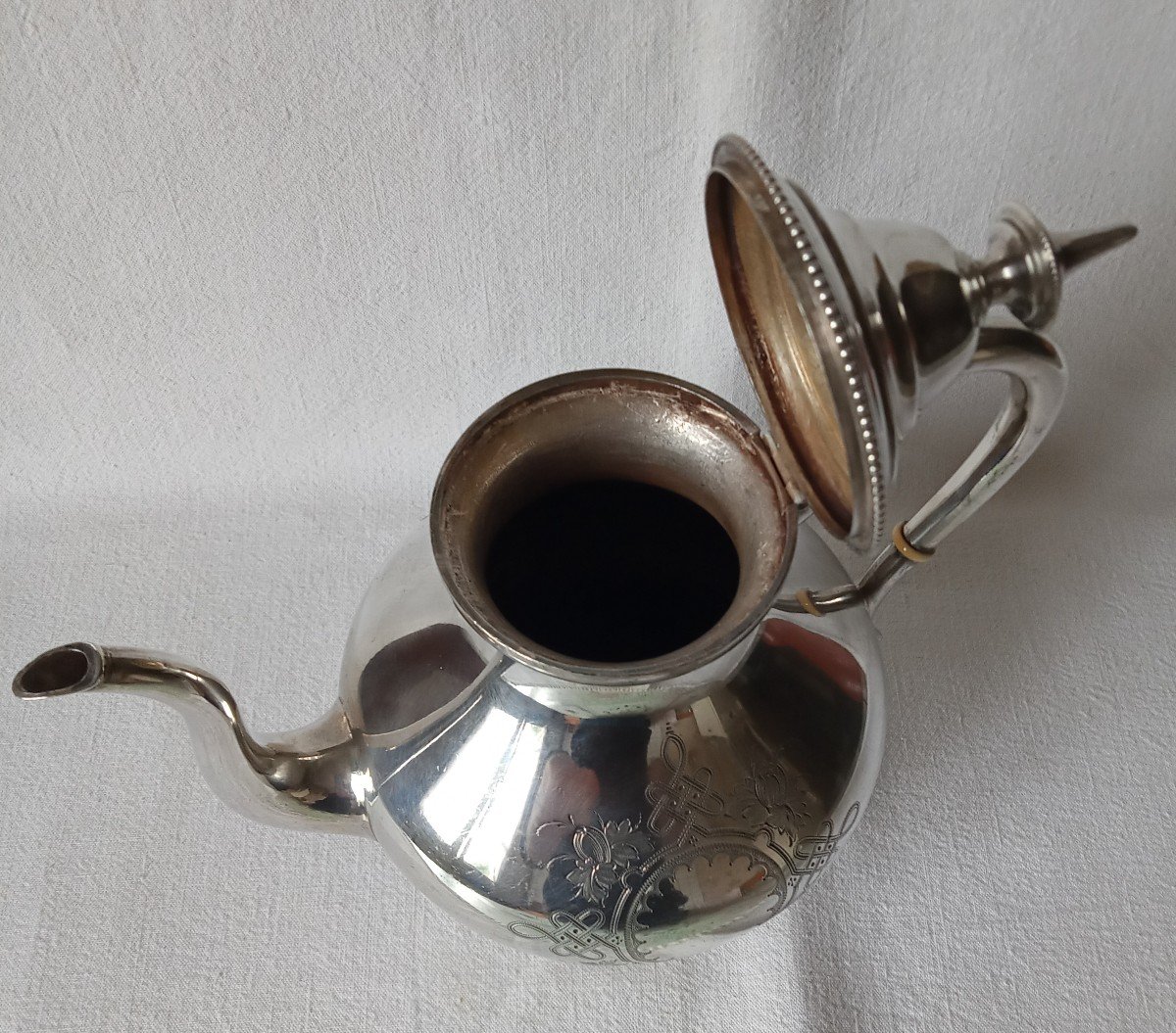 German Sterling Silver Teapot. Schwäbisch Gmünd 1850 Dominik Koett-photo-3