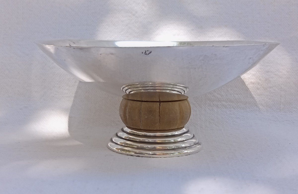 Solid Silver Cup, Ring Sizer. Art Deco 1930. Jean-elisée Puiforcat (1897-1945)-photo-3