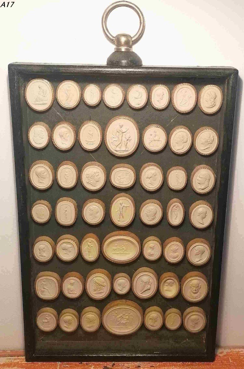 1700 Intaglio And Cameo Prints In 37 Boxes. Thomas Cadès. Rome. Circa 1830-photo-7