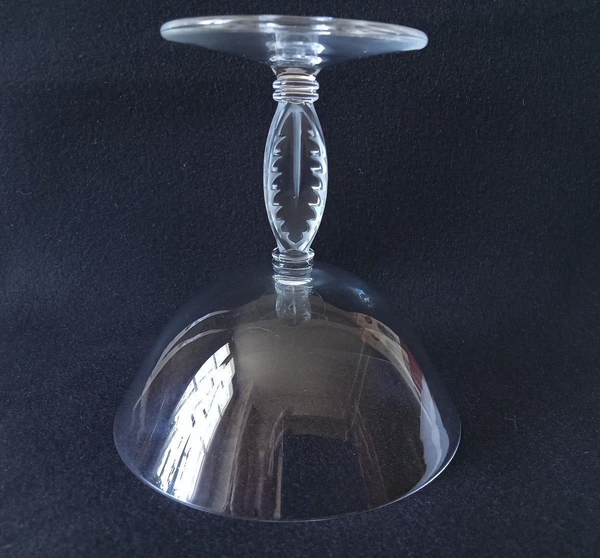 Lalique France Fontainebleau Crystal Champagne Coupe-photo-3