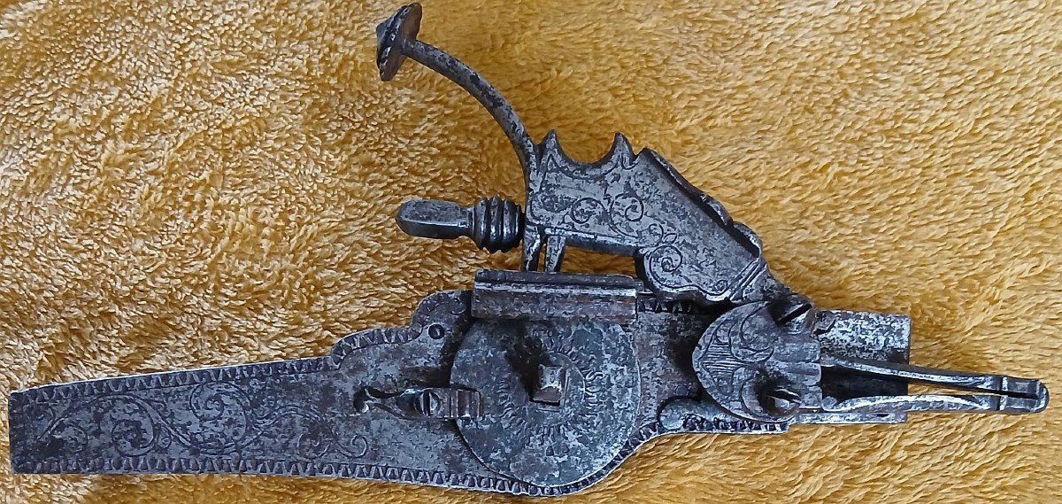 Rifle Or Spinning Wheel Pistol Plate.-photo-7