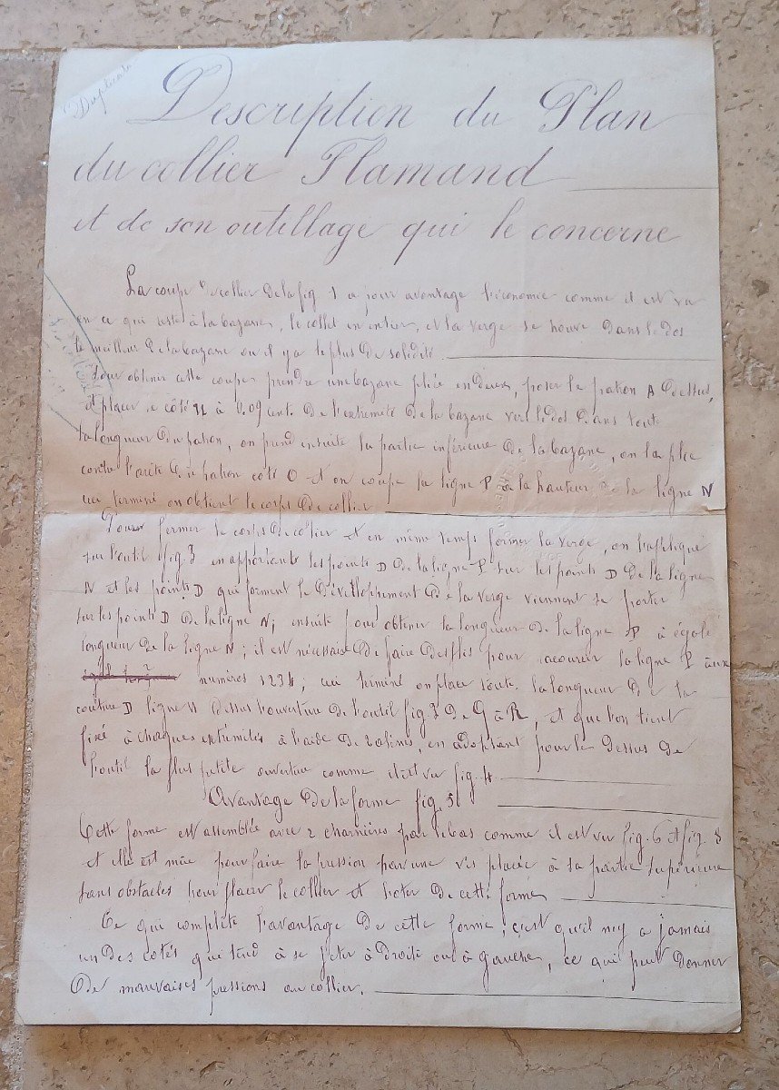 Brevet d'invention, n° 113968, d'un collier de cheval pour les cultures, dressé le 30 Juin 1876-photo-4