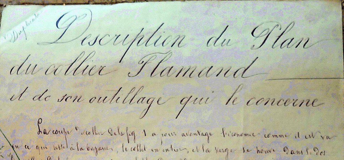 Brevet d'invention, n° 113968, d'un collier de cheval pour les cultures, dressé le 30 Juin 1876-photo-3