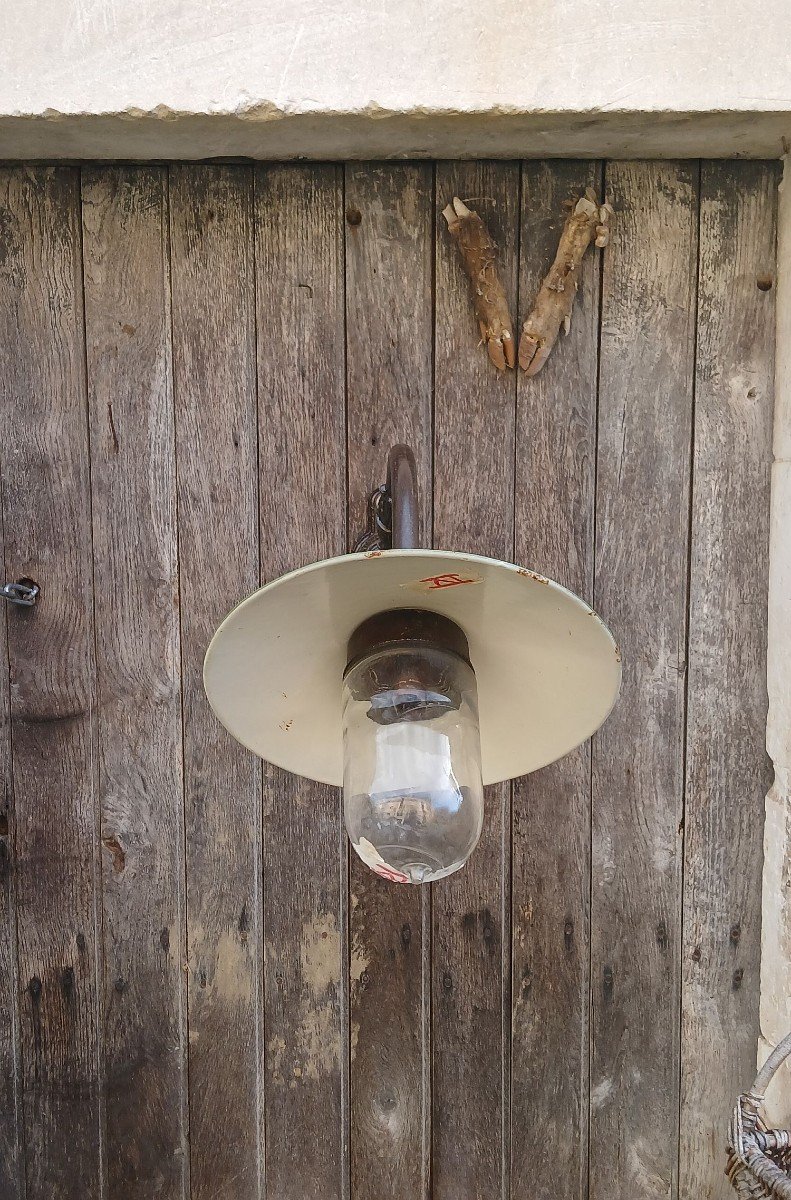 (4) Grande lampe d’extérieur (ou d’intérieur). Col de cygne. Fin du XIXème siècle -photo-2