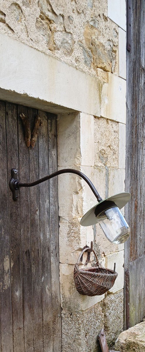 (5) Grande lampe d’extérieur (ou d’intérieur). Col de cygne. Fin du XIXème siècle-photo-2