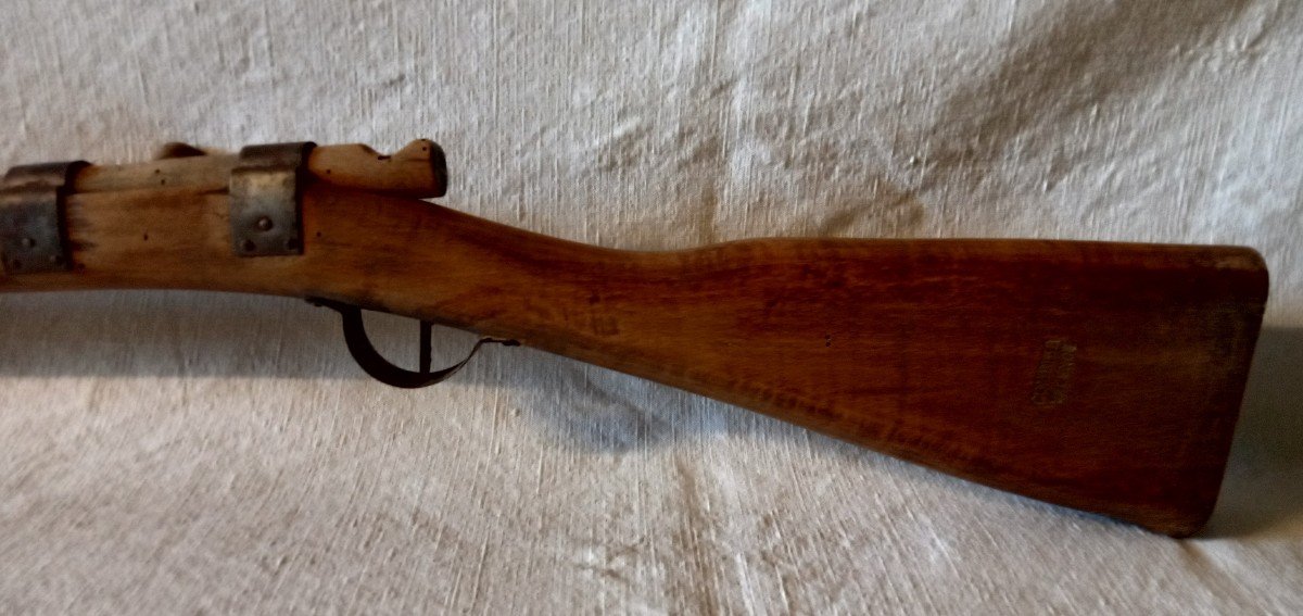 Gombier School Battalion Rifle In Valence In Wood. End Of The 19th Century -photo-4