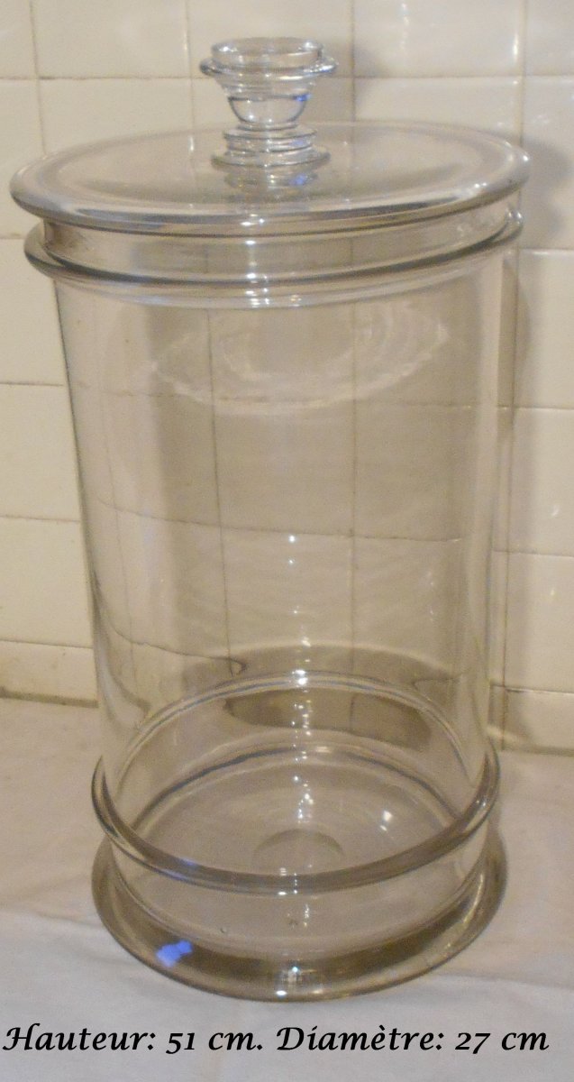 Large Blown Glass Pharmacy Jar-photo-4