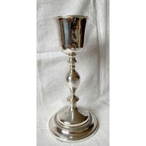 Solid Silver Chalice First Rooster Goldsmith Pierre Paraud Active From 1798 To 1809 In Paris