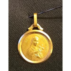 18kt Yellow Gold Pendant Saint Teresa To Jesu Infante