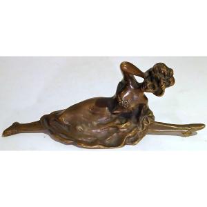 Erotic Bronze "la Goulue" From The French Cancan. 1890