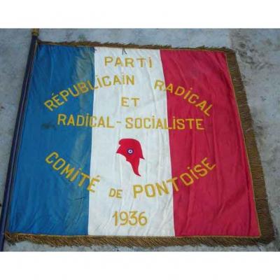 Drapeau du Parti Républicain Radical et Radical-socialiste de 1936