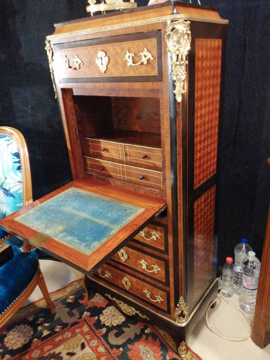 Petit Secrétaire Formant Chiffonier Circa 1850