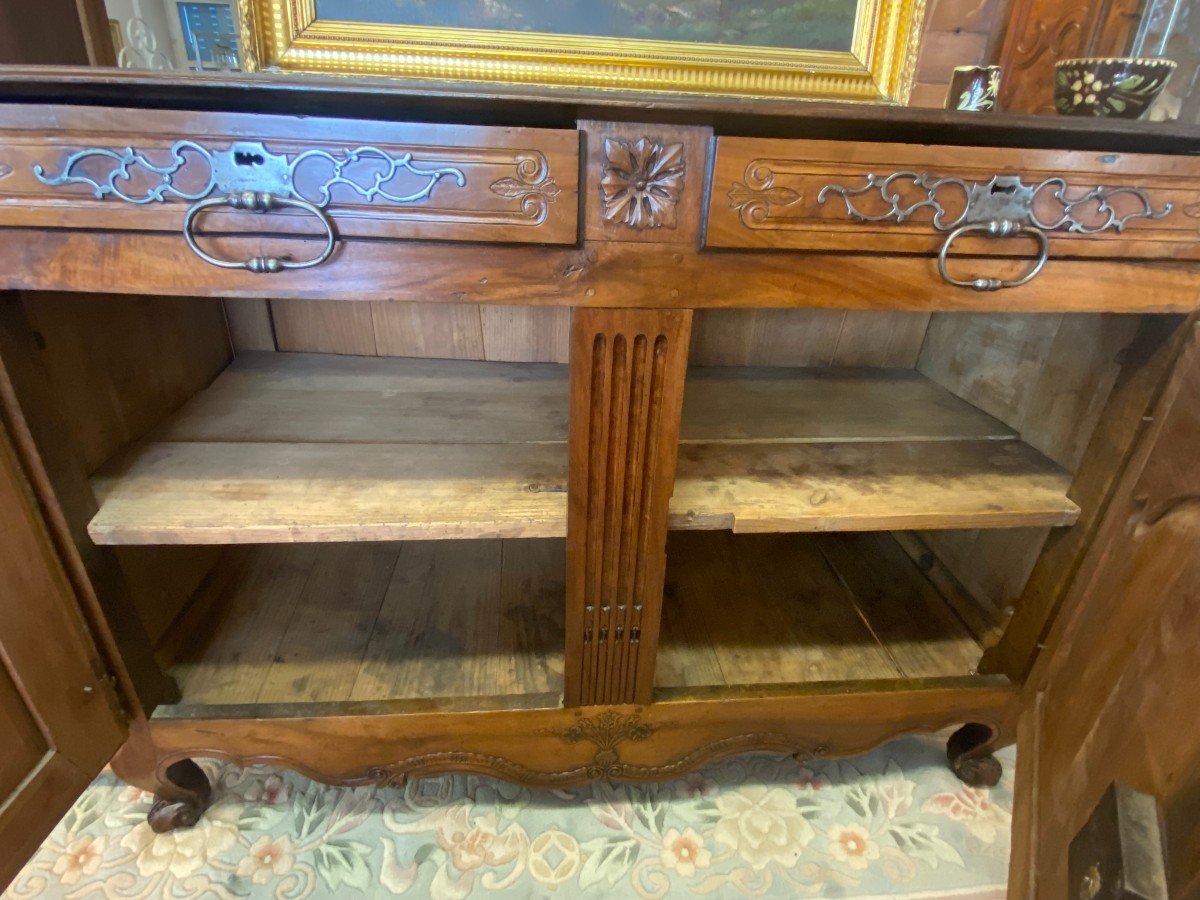 Burgundian Buffet In Walnut Early 19th Century-photo-8