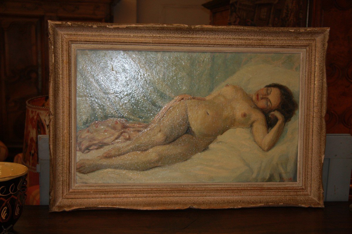 Oil On Canvas, Female Nude-photo-2