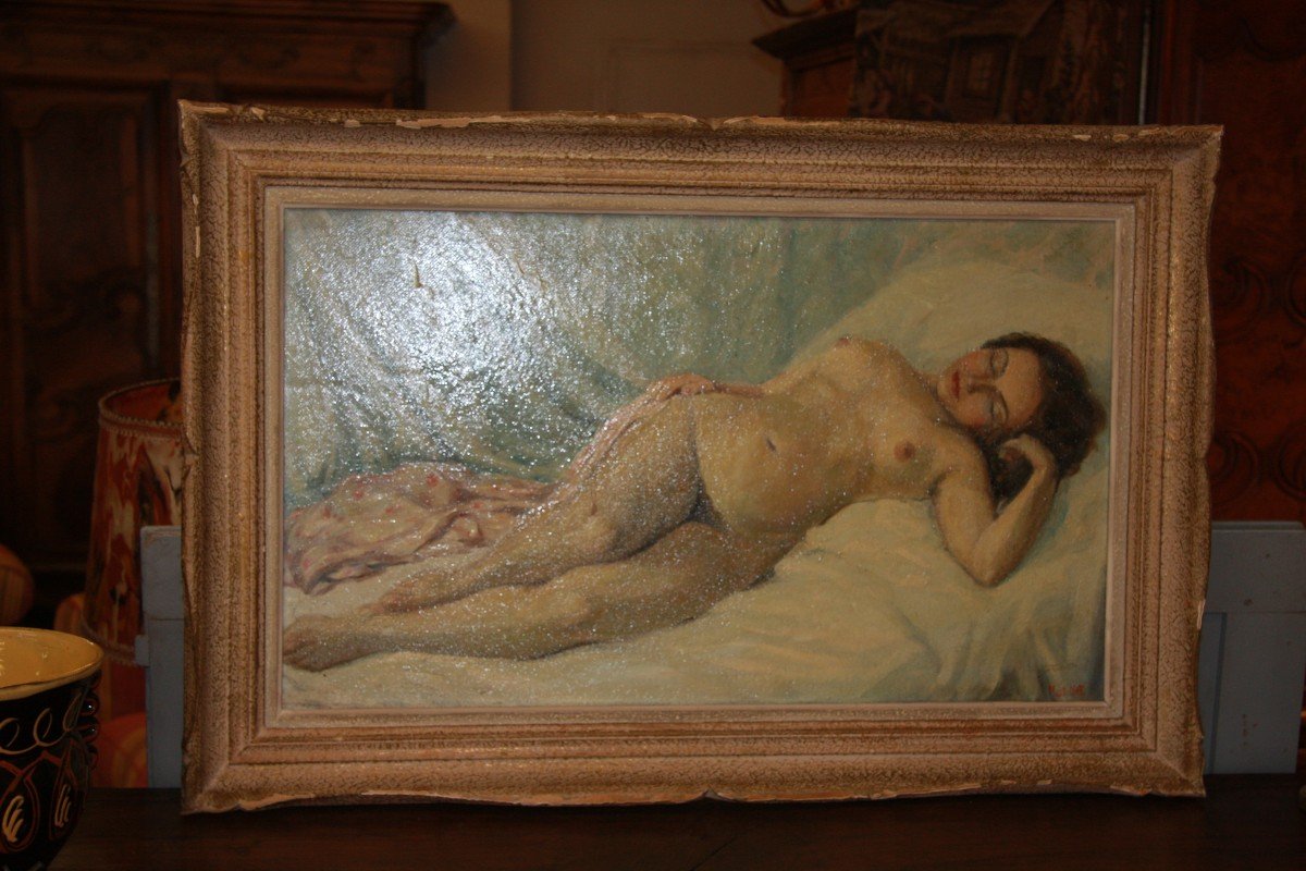 Oil On Canvas, Female Nude-photo-3