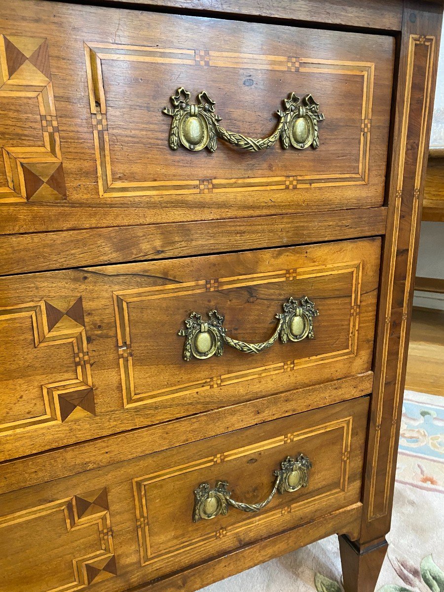 Louis XVI Chest Of Drawers In Walnut-photo-7