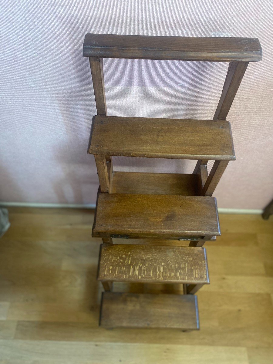 Beech Library Stepladder Chair-photo-3