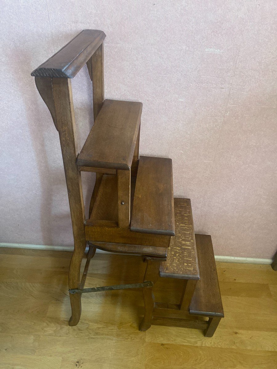 Beech Library Stepladder Chair