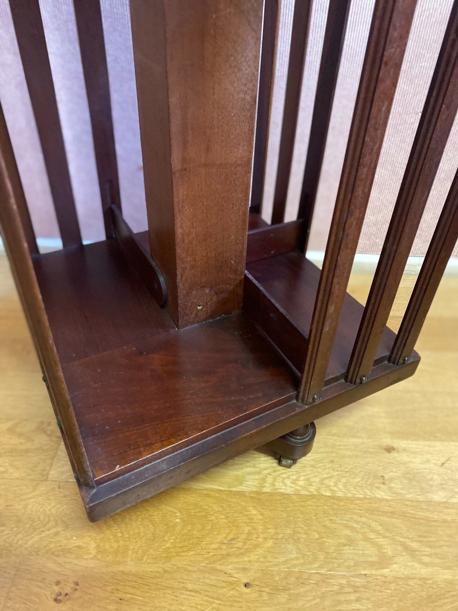 Mahogany Revolving Bookcase. -photo-4