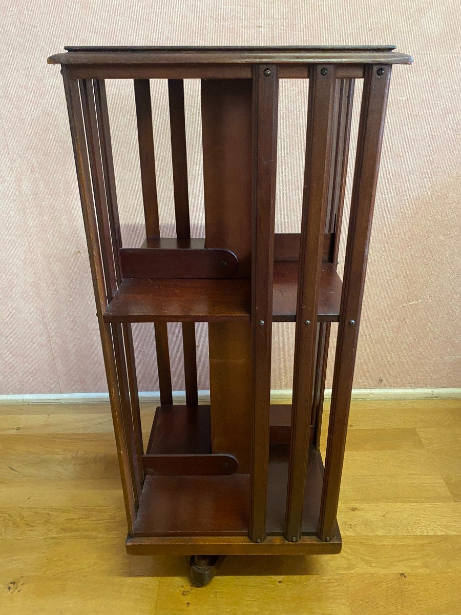 Mahogany Revolving Bookcase. -photo-2