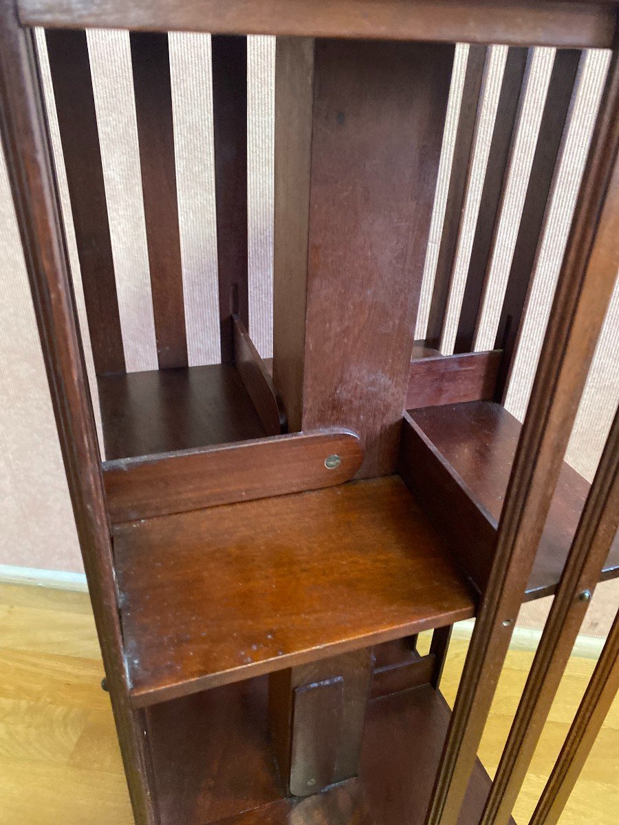 Mahogany Revolving Bookcase. -photo-4