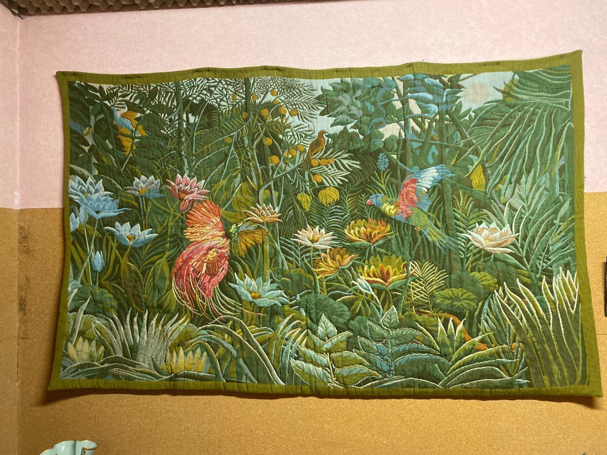 Tapestry Of The Spinner. Birds In The Jungle