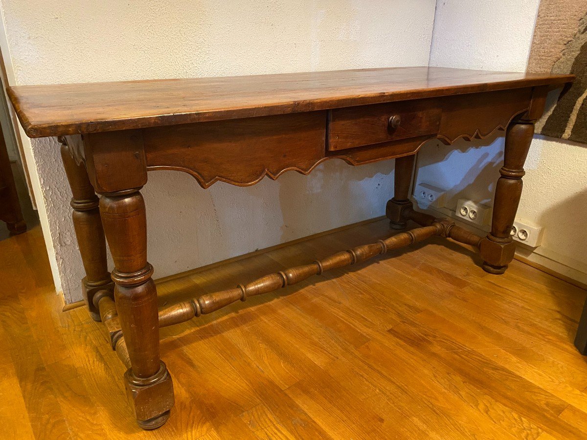 Walnut Console Table -photo-2