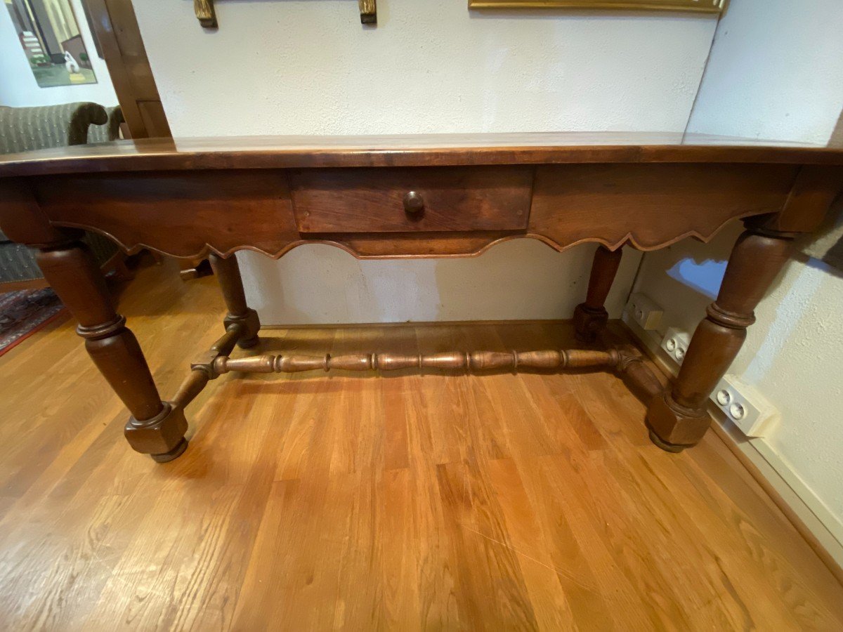 Table Console En Noyer -photo-3