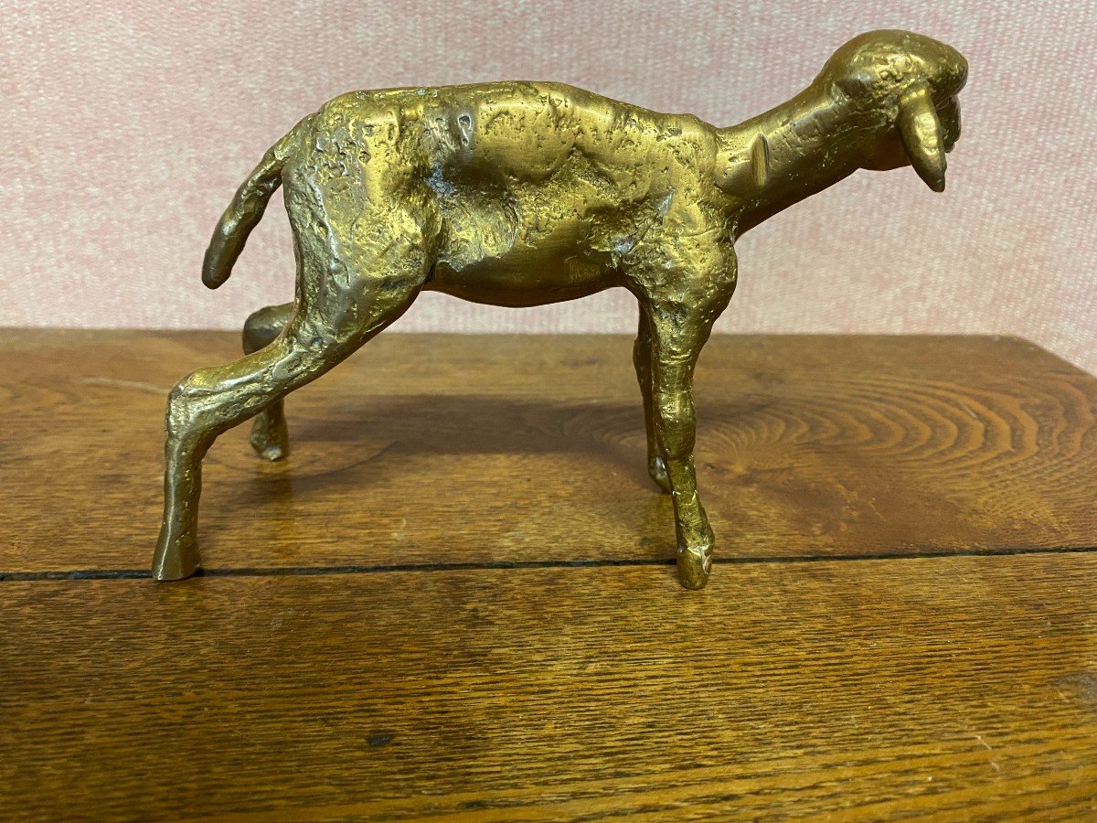 Bronze Sheep Signed Nicolini. Perfect Condition.-photo-4