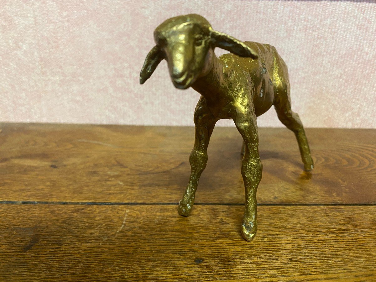 Bronze Sheep Signed Nicolini. Perfect Condition.-photo-4