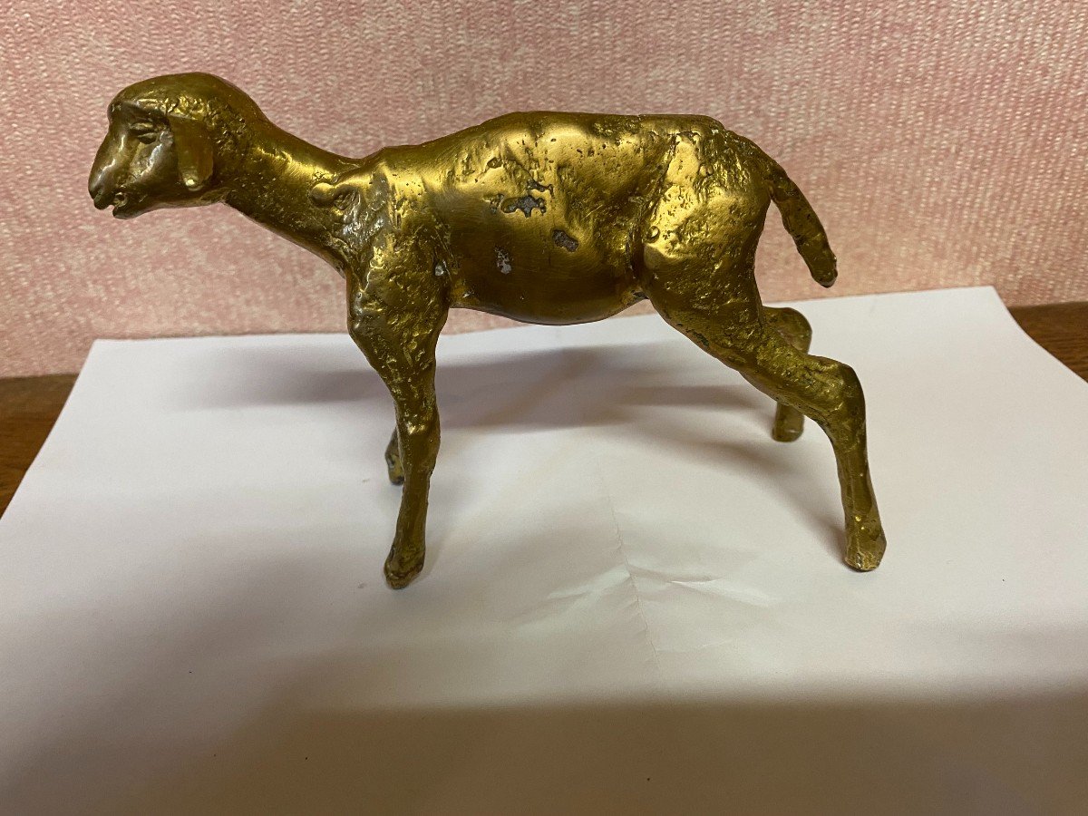 Bronze Sheep Signed Nicolini. Perfect Condition.