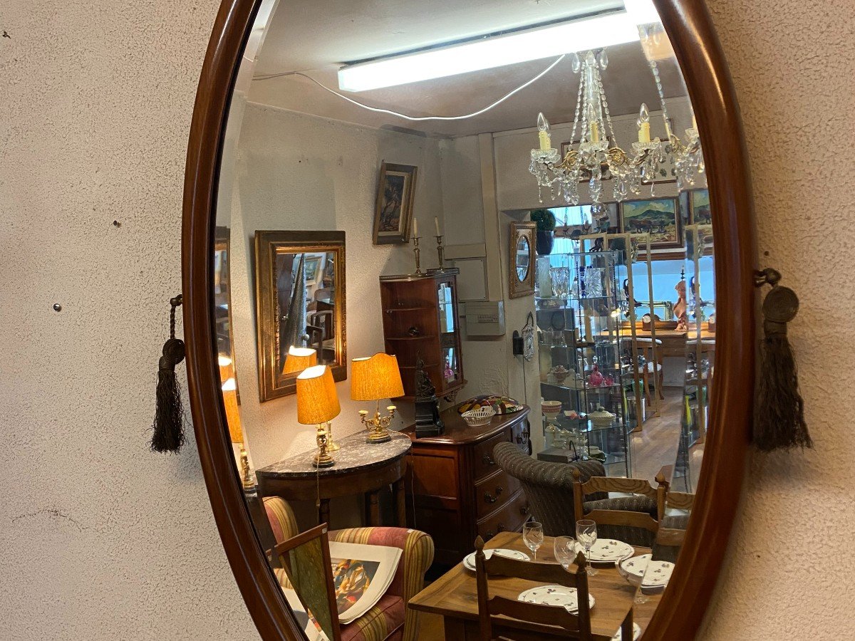 1925 Mahogany Mirror. Beveled Glass, Excellent Condition.