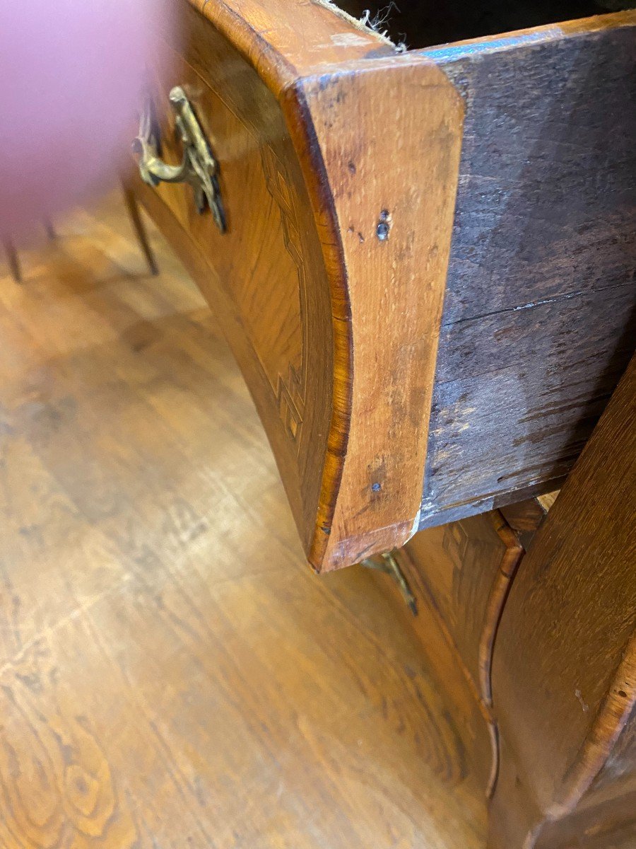 Louis XV Chest Of Drawers In Rosewood Marquetry -photo-5