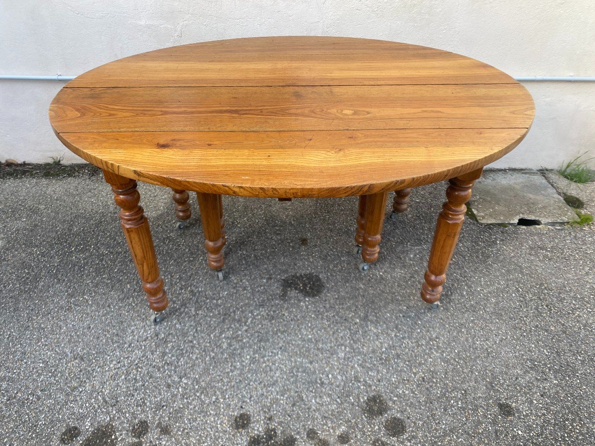 Louis Philippe 8 Leg Ash Table