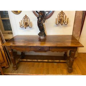 Walnut Console Table 