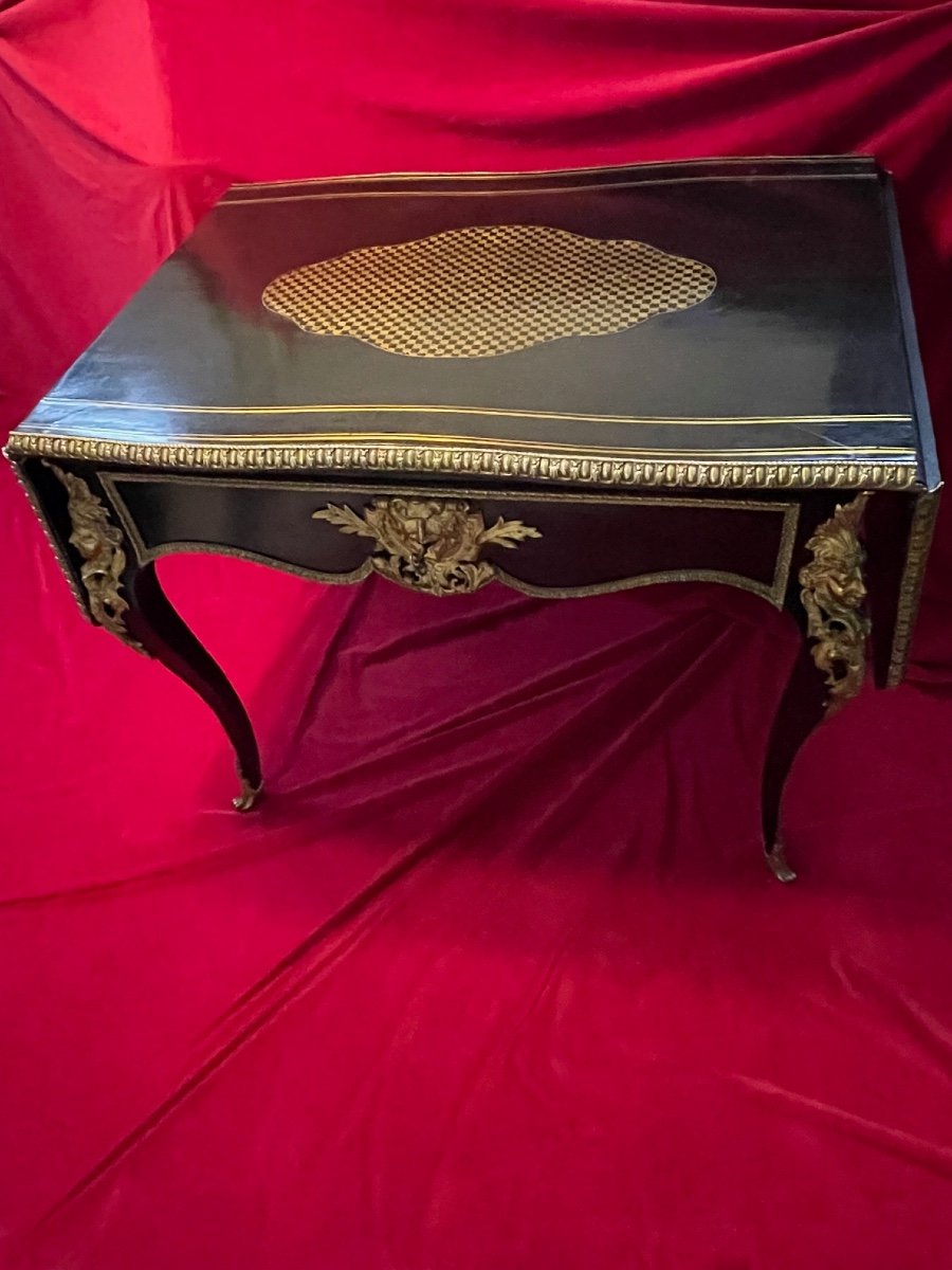 Table Bureau Epoque Napoléon III bronze doré XIX ème